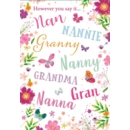 BIRTHDAY CARDS,Grandma 6's Floral