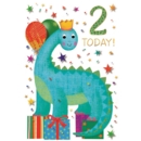 AGE 2 CARDS, 6's Male Dinosaur & Presents