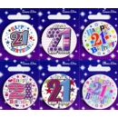 BADGE,AGE 21 Small 54mm