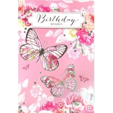 BIRTHDAY CARDS,6's Butterflies