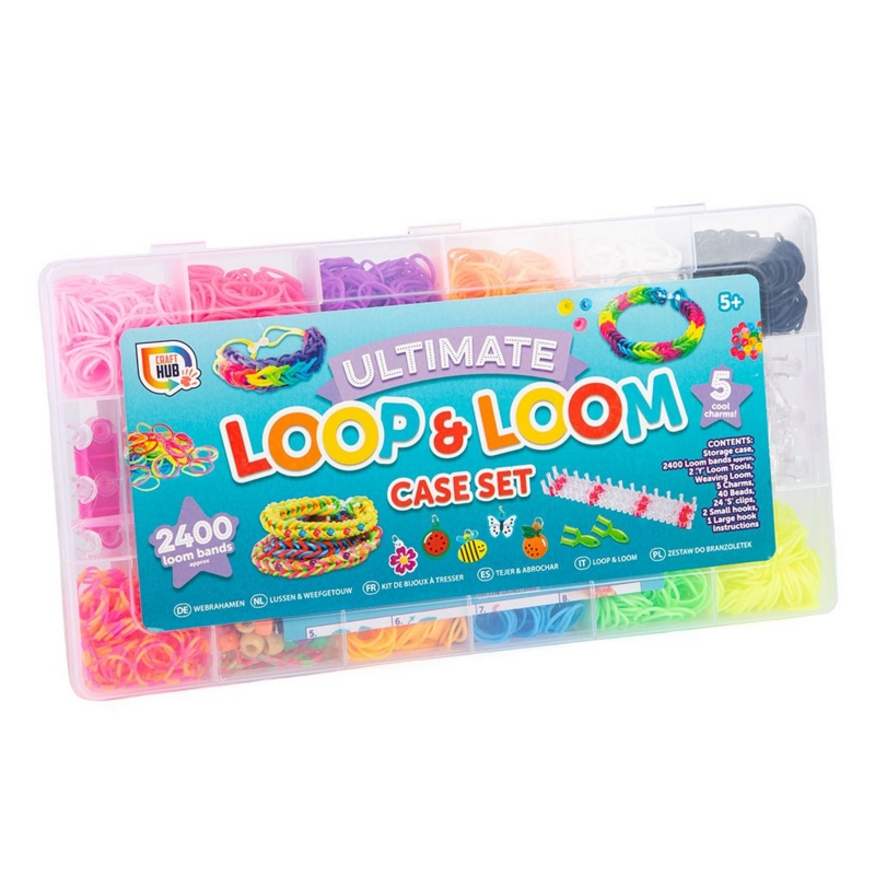 LOOM BANDS,Ultimate Case Set 2400 Loom Bands
