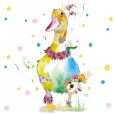 BLANK CARDS,6's Love Lilly Duck