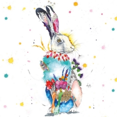 BLANK CARDS,6's Love Lilly Hare