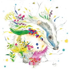 GREETINGS CARD, Love Lilly Badger. 6's