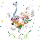 GREETINGS CARD, Love Lilly Ostrich. 6's