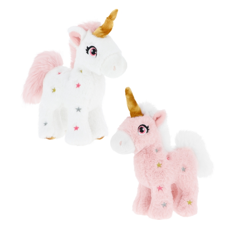 UNICORN,Standing Pink 16cm 2 Assorted CDU (Keeleco)
