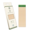 PENCIL,Eco HB Rubber Tipped 8's H/pk
