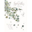 SYMPATHY CARDS, 6's Foliage & Dove