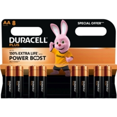 DURACELL POWER BOOST Batteries AA 8's I/cd
