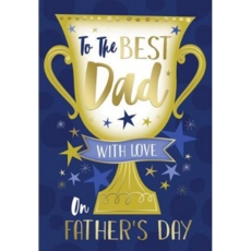 FATHER'S DAY CARDS,6's Trophy Cup & Stars