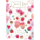 VALENTINE CARDS, 6's Hearts & Wine