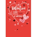 VALENTINE CARDS, 6's Heart's & Message