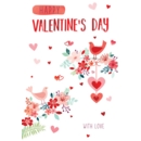 VALENTINE CARDS, 6's Bird's, Heart's & Flowers