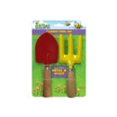 GARDENING TOOL SET,Junior, Metal & Wood, 2 Piece