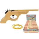 RUBBER BAND GUN WOODEN 26cm SUPERETRO Bxd CDU