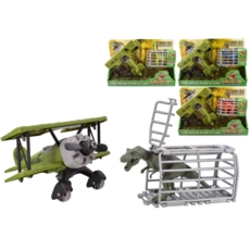DINO RESCUE PLANE & CAGE Jurassic Era 3 Asst. Bxd