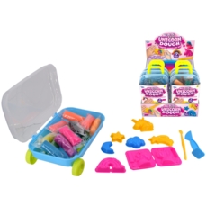 UNICORN DOUGH In Travel Case Inc. 7 Moulds, 12 Colours, CDU