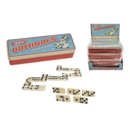 DOMINOES,28 Double Six in Tin (SUPERetro)