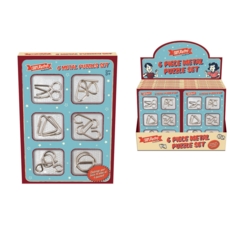 METAL PUZZLE SET 6pc SUPERETRO I/Bxd CDU