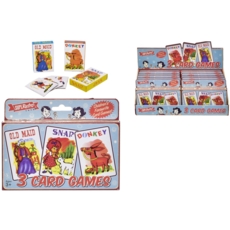 CARD GAMES 3 Asst SUPERETRO H/pk CDU