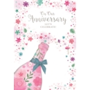 ANNIVERSARY CARDS, Our Floral Bottle