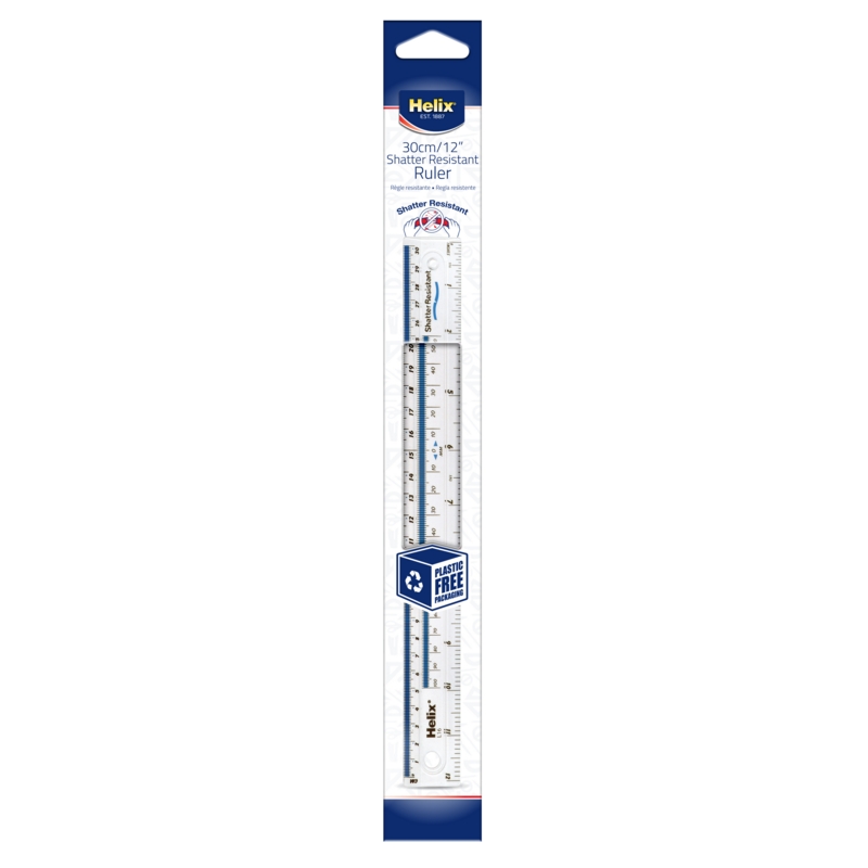 RULER,30cm Shatterproof(Helix)
