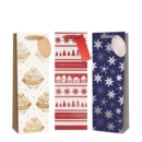 GIFT BAG,White Foil Luxury (Bottle)