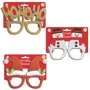 GLASSES, Christmas Novelty, 3 Asst Designs I/cd