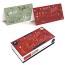 BOXED CARDS,Foliage Text Slim 20's