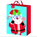 GIFT BAG,Woven Santa & Friends (Jumbo) 49 x 70cm