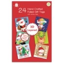 XMAS TAGS,Novelty Handmade 24's (Was 1.49)