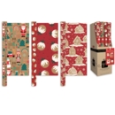 XMAS ROLLWRAP,2m Kraft Festive FDU