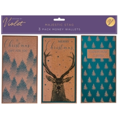 XMAS MONEY WALLETS,Majestic Stag 3's
