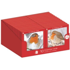 BOXED CARDS,Photographic Robin Square 10's CDU