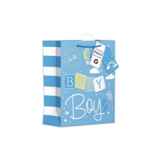 GIFT BAG,Baby Boy (Medium) (Was 1.09)