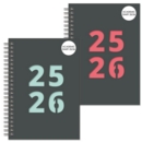 DIARY,Student,Academic,A5 Die Cut Twin Wire,2025/26 Asst