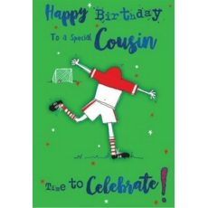 BIRTHDAY CARD, 6's Cousin Football