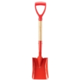 SPADE,Metal Head,Wooden Shaft Plastic Handle,29in 2 Asst Col