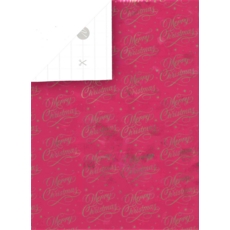XMAS ROLLWRAP,4m Claret Christmas (Was 2.99)