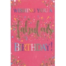 BIRTHDAY CARDS,6's Gold Glitter Text