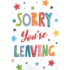 SORRY YOU'RE LEAVING CARDS, 6's Stars