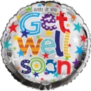 BALLOONS,Get Well Helium Foil