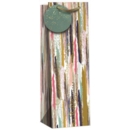 GIFT BAG, Blue & Gold Foil Finish (Bottle)