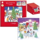 BOXED CARDS,Whimsical Scene Square 2 Asst. 10's  CDU