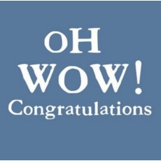 CONGRATULATIONS  CARD, Julie & Dodsworth, 6's