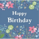 BIRTHDAY CARD, Julie & Dodsworth, Dark/Flowers