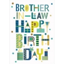 BIRTHDAY CARDS,Brother in Law 6's Text Presents & Stars