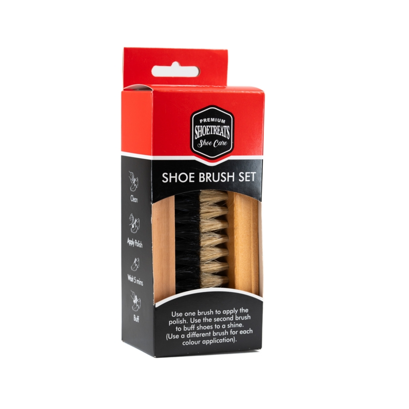 SHOE BRUSH SET,Twin Pack H/pk Box