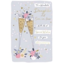 ANNIVERSARY CARDS,Daug. & Son in Law 6's Champagne