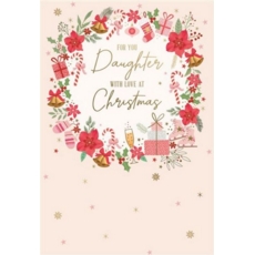XMAS CARDS,Daughter 6's Wreath, Presents & Bells